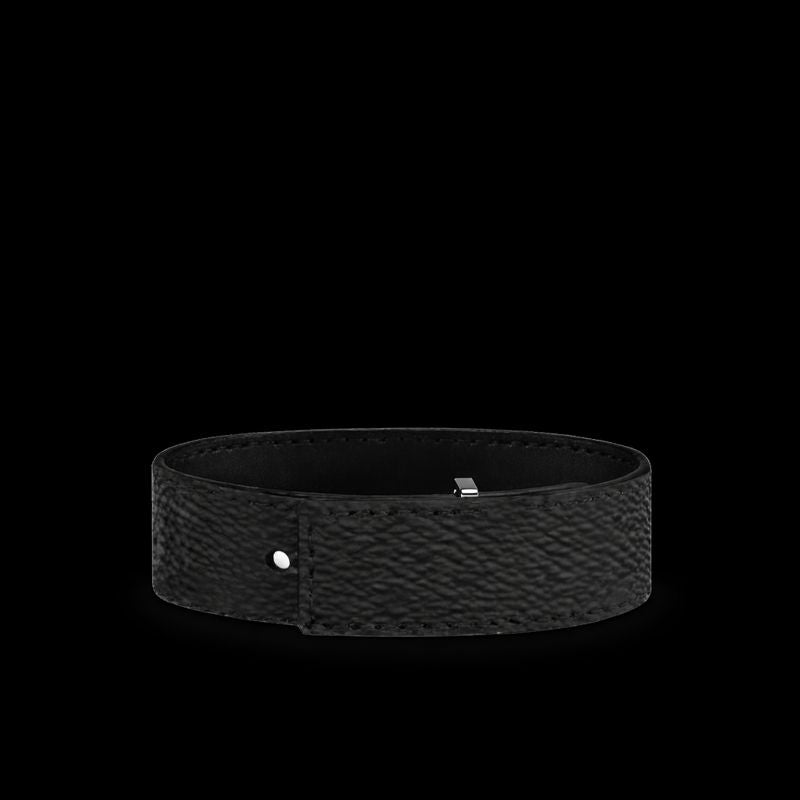 High Quality Mens Black Slim Bracelet